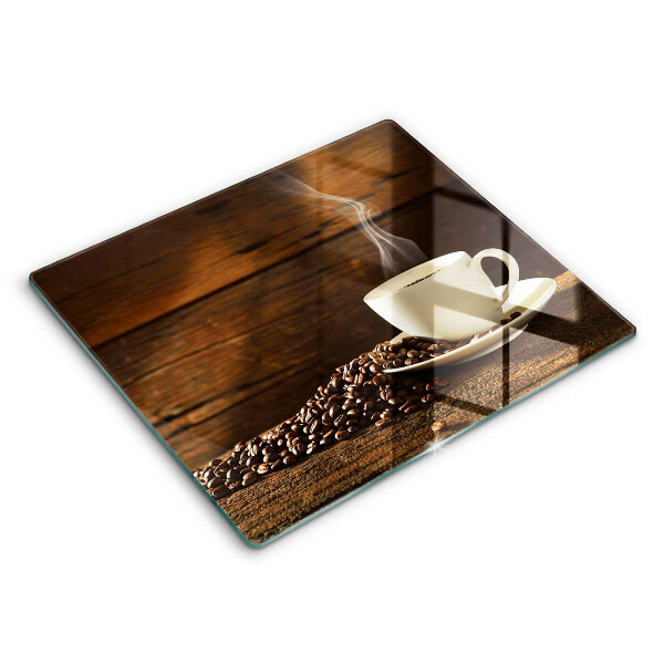 Spisskyddsplatta unik Kaffekopp i trä