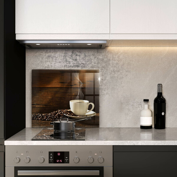 Spisskyddsplatta unik Kaffekopp i trä