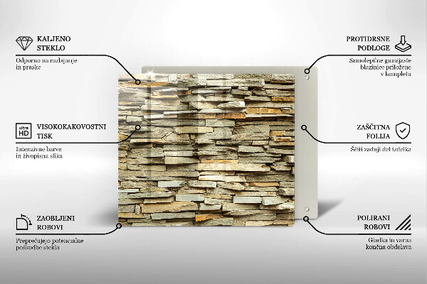 Spisskyddsplatta unik Dekorativa stenar