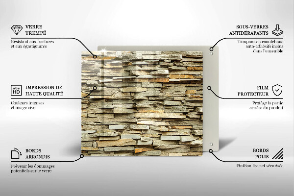 Spisskyddsplatta unik Dekorativa stenar