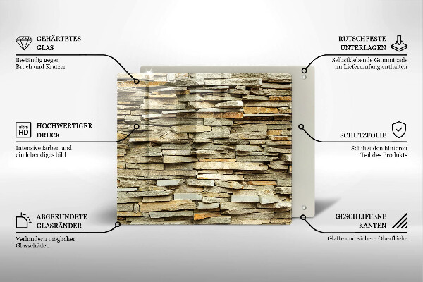 Spisskyddsplatta unik Dekorativa stenar