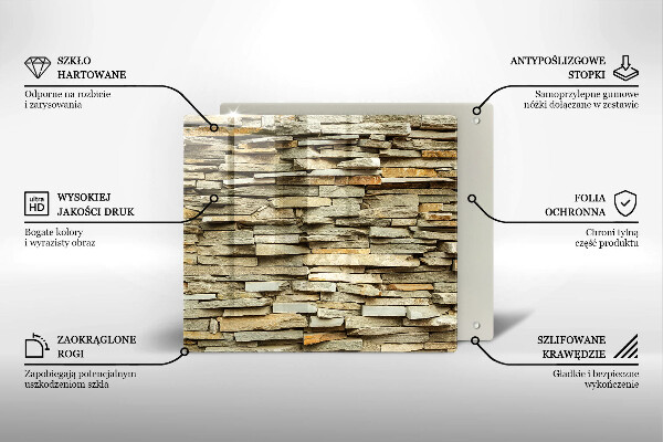 Spisskyddsplatta unik Dekorativa stenar