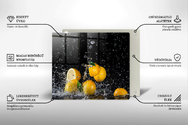 Spisskyddsplatta unik Saftiga citronfrukter