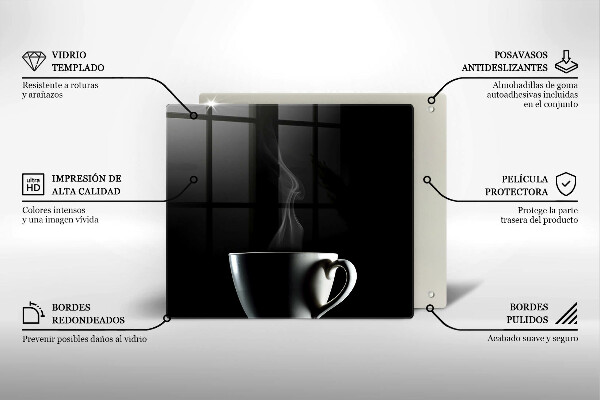 Spisskyddsplatta unik En kopp te