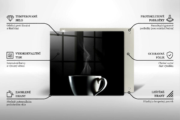 Spisskyddsplatta unik En kopp te