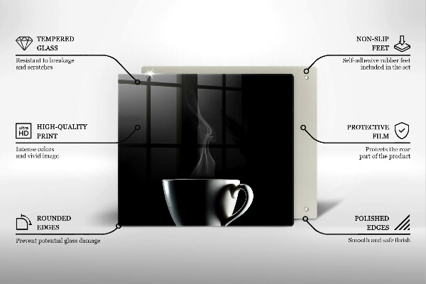 Spisskyddsplatta unik En kopp te