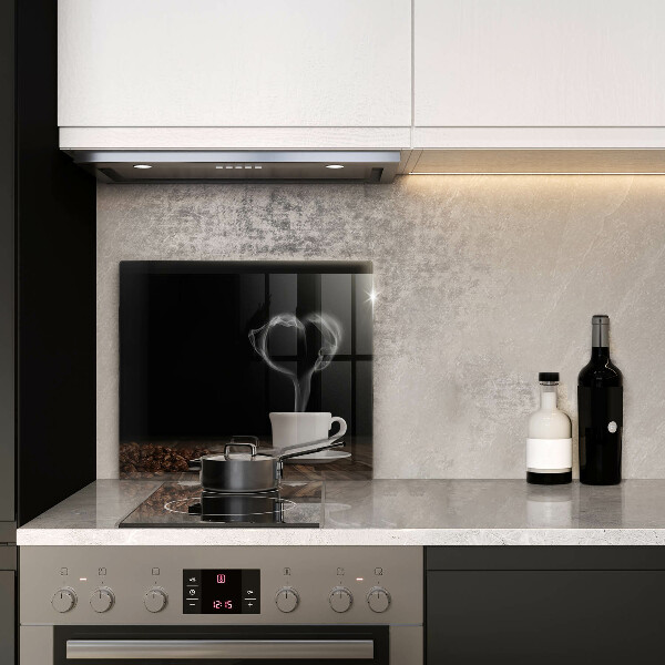 Spisskyddsplatta unik Kaffekopp hjärta