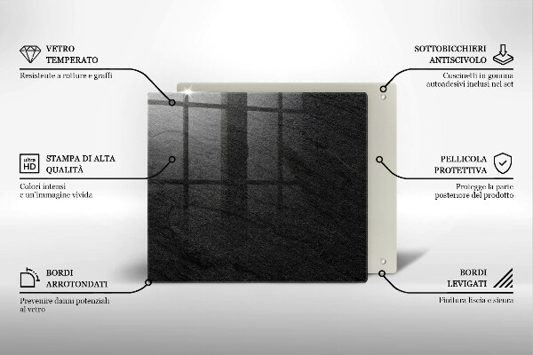 Skydd för induktionsspis unik Sten textur