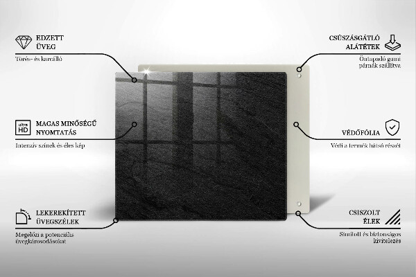 Skydd för induktionsspis unik Sten textur