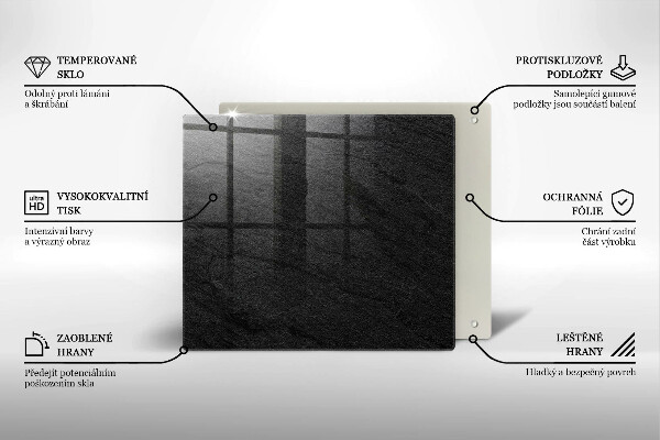 Skydd för induktionsspis unik Sten textur