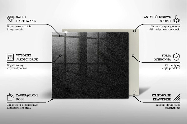 Skydd för induktionsspis unik Sten textur