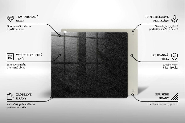 Skydd för induktionsspis unik Sten textur