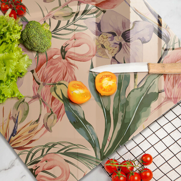 Skydd för induktionsspis unik Flamingos illustration