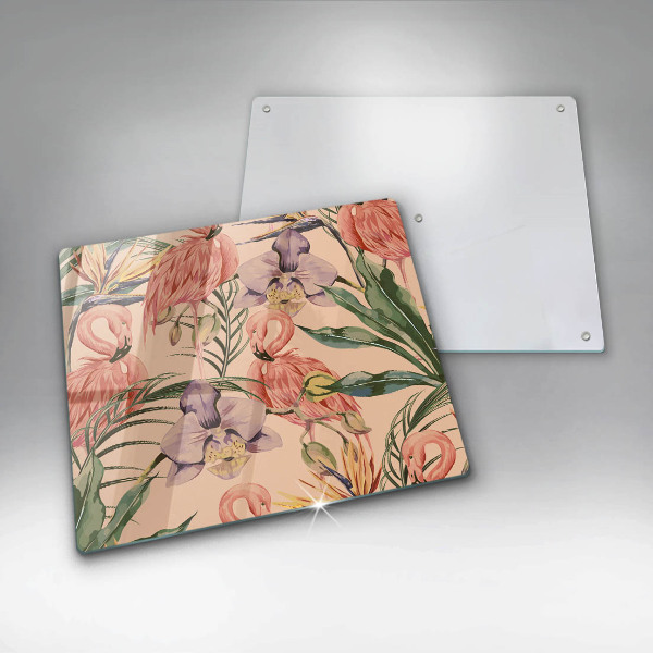 Skydd för induktionsspis unik Flamingos illustration