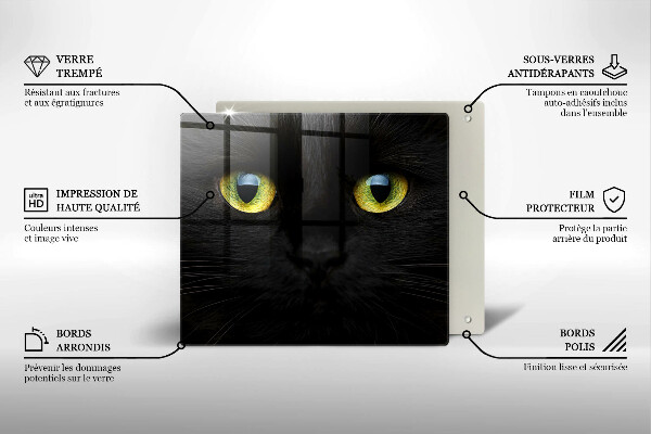 Glashällskydd unik Djurkattögon