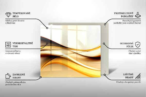 Glashällskydd unik Abstrakta röklinjer