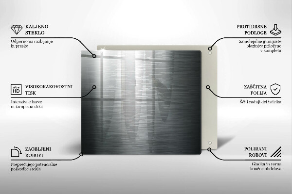 Spisskyddsplatta unik Metallstruktur