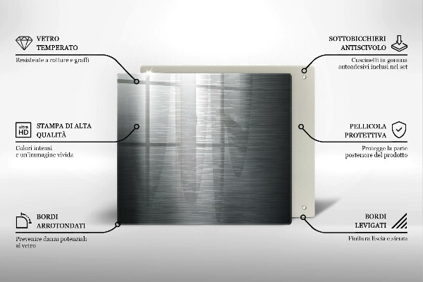 Spisskyddsplatta unik Metallstruktur