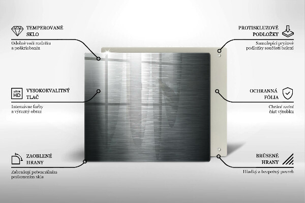Spisskyddsplatta unik Metallstruktur