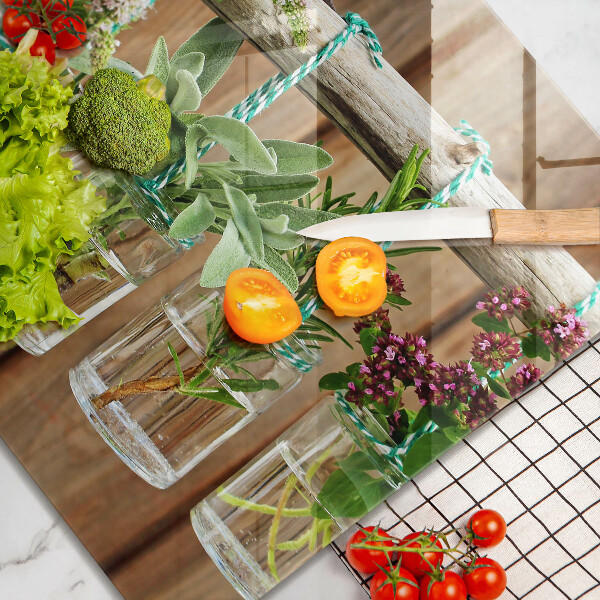 Glashällskydd unik Örter växter vintage