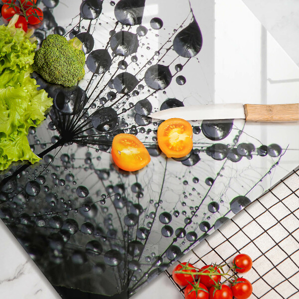 Spisskyddsplatta unik Maskrosor och dagg