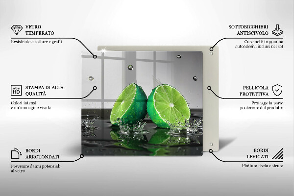 Glashällskydd unik Saftiga lime och vatten