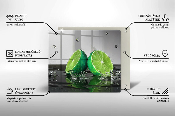 Glashällskydd unik Saftiga lime och vatten