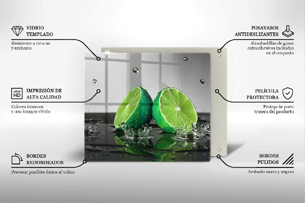 Glashällskydd unik Saftiga lime och vatten