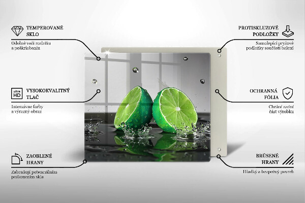 Glashällskydd unik Saftiga lime och vatten