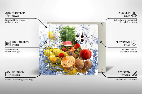 Glashällskydd unik Saftig frukt och vatten