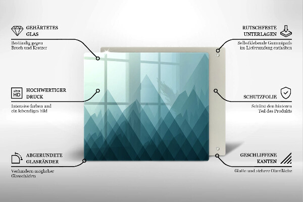 Kokkärlskydd unik Abstrakta berg
