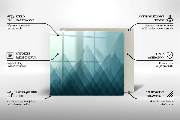 Kokkärlskydd unik Abstrakta berg