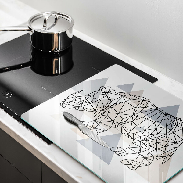 Kokkärlskydd unik Line art noshörning