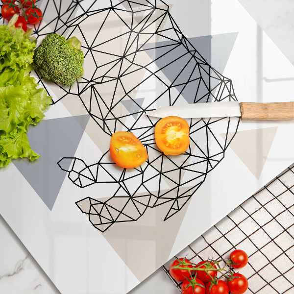 Kokkärlskydd unik Line art noshörning