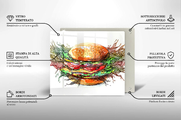 Spisskyddsplatta unik Hamburgerteckning