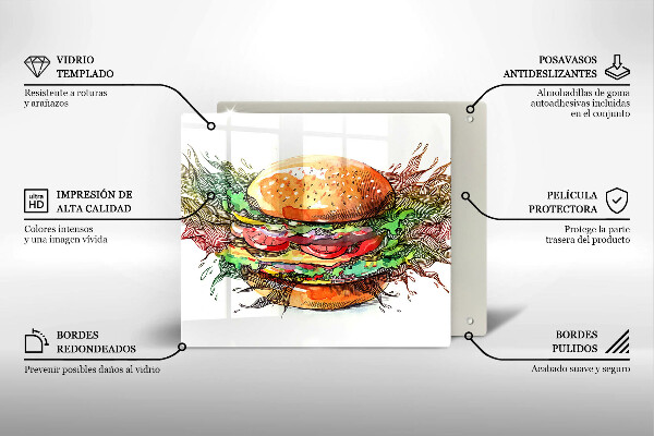 Spisskyddsplatta unik Hamburgerteckning