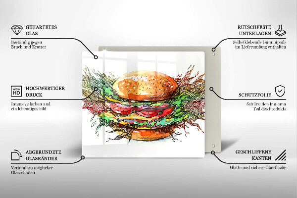 Spisskyddsplatta unik Hamburgerteckning