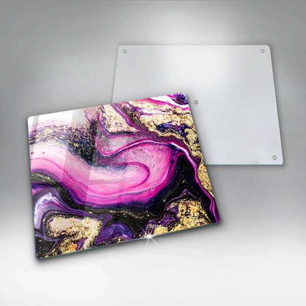 Skydd för induktionsspis unik Abstrakt design guld