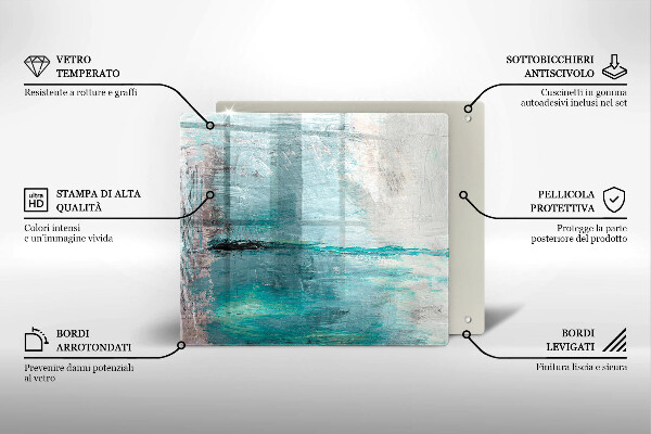 Glashällskydd unik Måla abstraktion bakgrund