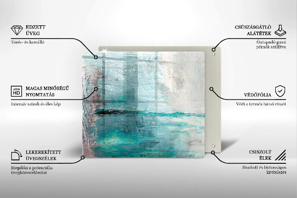 Glashällskydd unik Måla abstraktion bakgrund