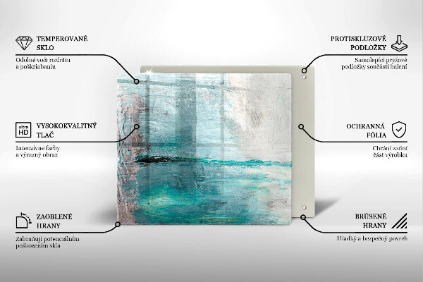 Glashällskydd unik Måla abstraktion bakgrund