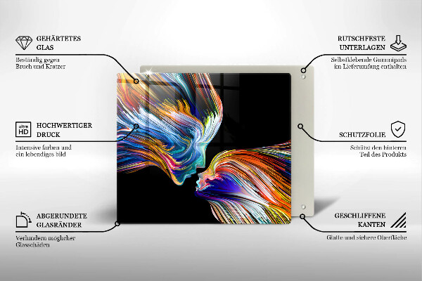 Kokkärlskydd unik Kyss abstraktion