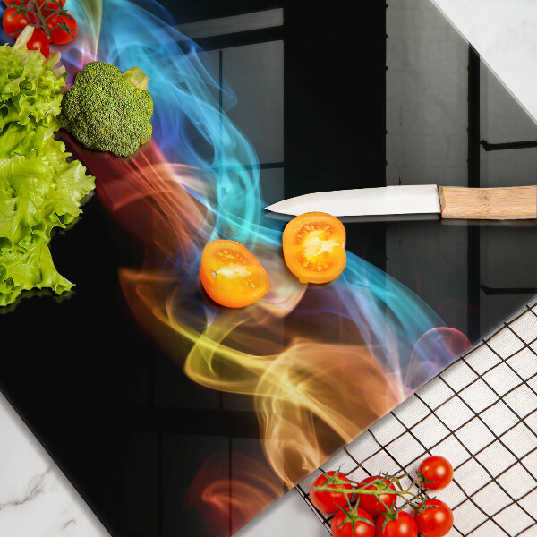 Spisskyddsplatta unik Färgglad rök