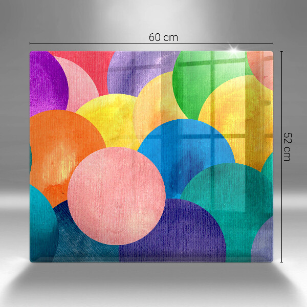 Skydd för induktionsspis unik Färgglada cirklar