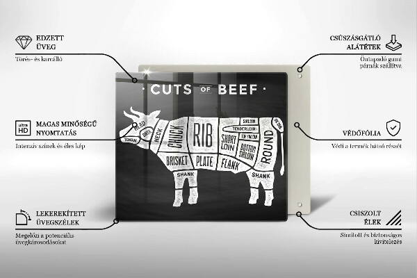 Skydd för induktionsspis unik Ko kött nötkött