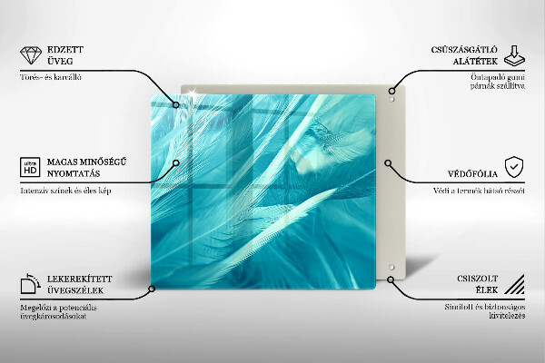 Skydd för induktionsspis unik Fina fjädrar