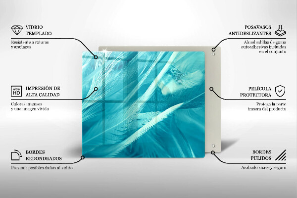 Skydd för induktionsspis unik Fina fjädrar