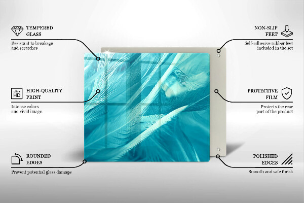 Skydd för induktionsspis unik Fina fjädrar