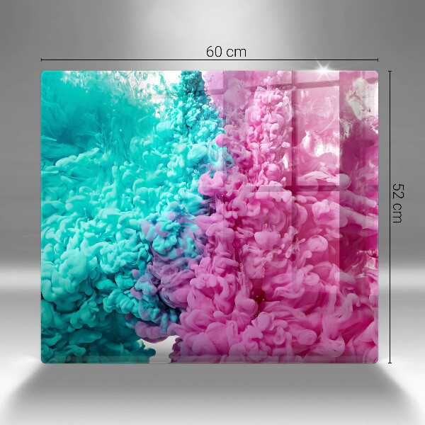 Skydd för induktionsspis unik Turkos-rosa rök