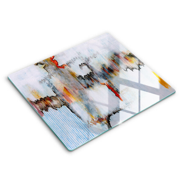 Spisskyddsplatta unik Abstraktionsfärger